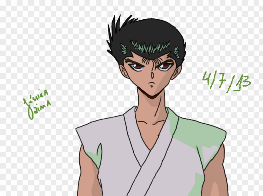 Yuyu Hakusho Ocean Waves Character Black Hair Forehead PNG