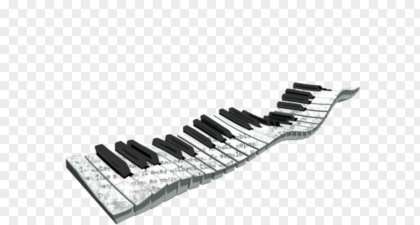 Floating Keyboard Musical Piano Clip Art PNG