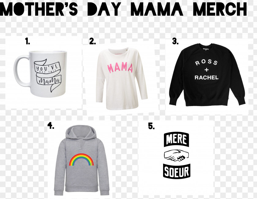 Mother's Day Gift T-shirt Logo Sleeve Outerwear PNG