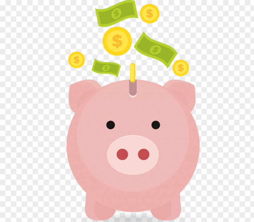 Pig Piggy Bank Money Saving PNG