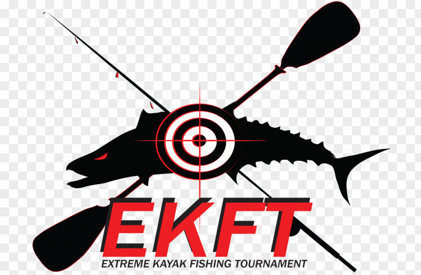 Fishing Kayak Logo Graphic Design PNG