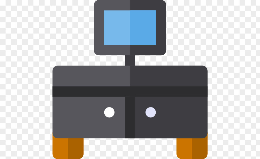 Hand Drawn Computer Station Monitor Icon PNG