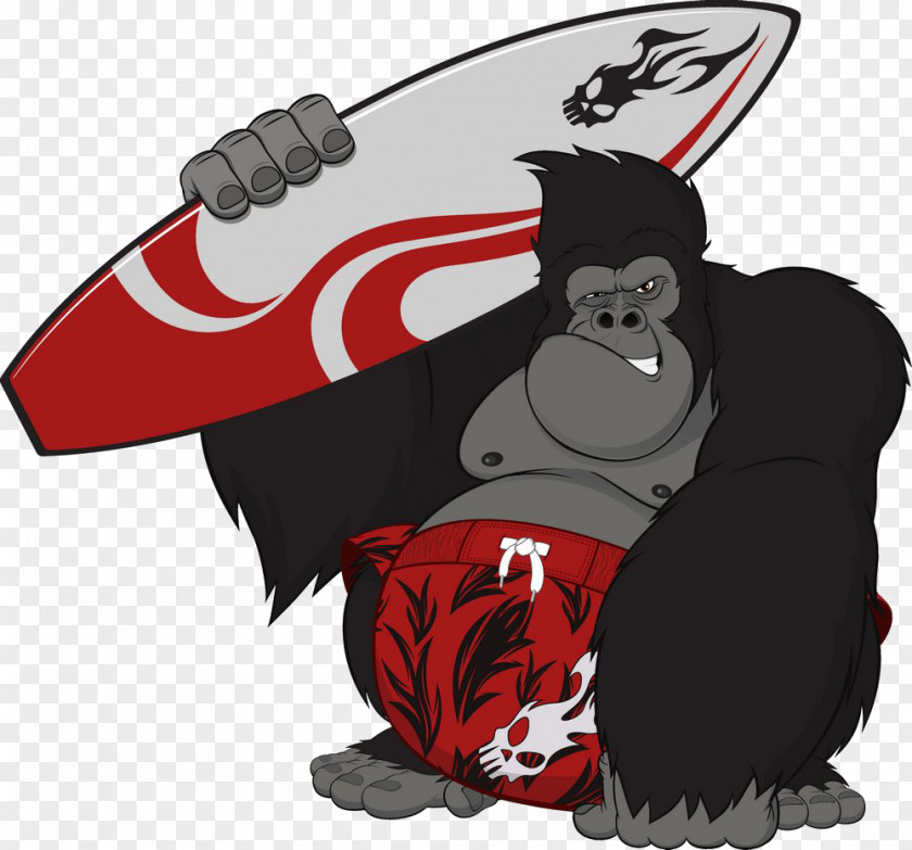 It Will Surf Orangutan Gorilla Cartoon King Kong Ape PNG