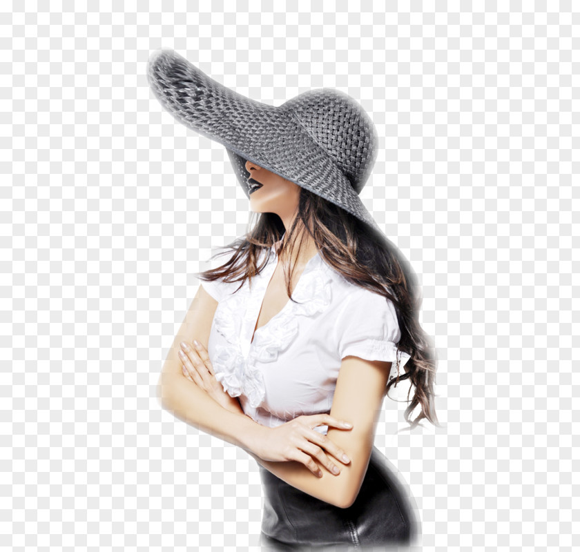 Model Sun Hat Fashion Photography PNG