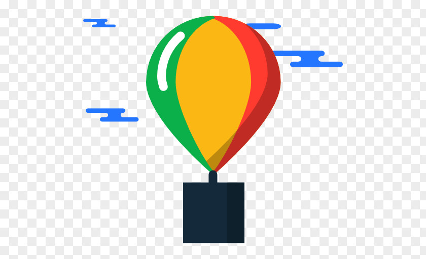 A Colorful Hot Air Balloon Icon PNG