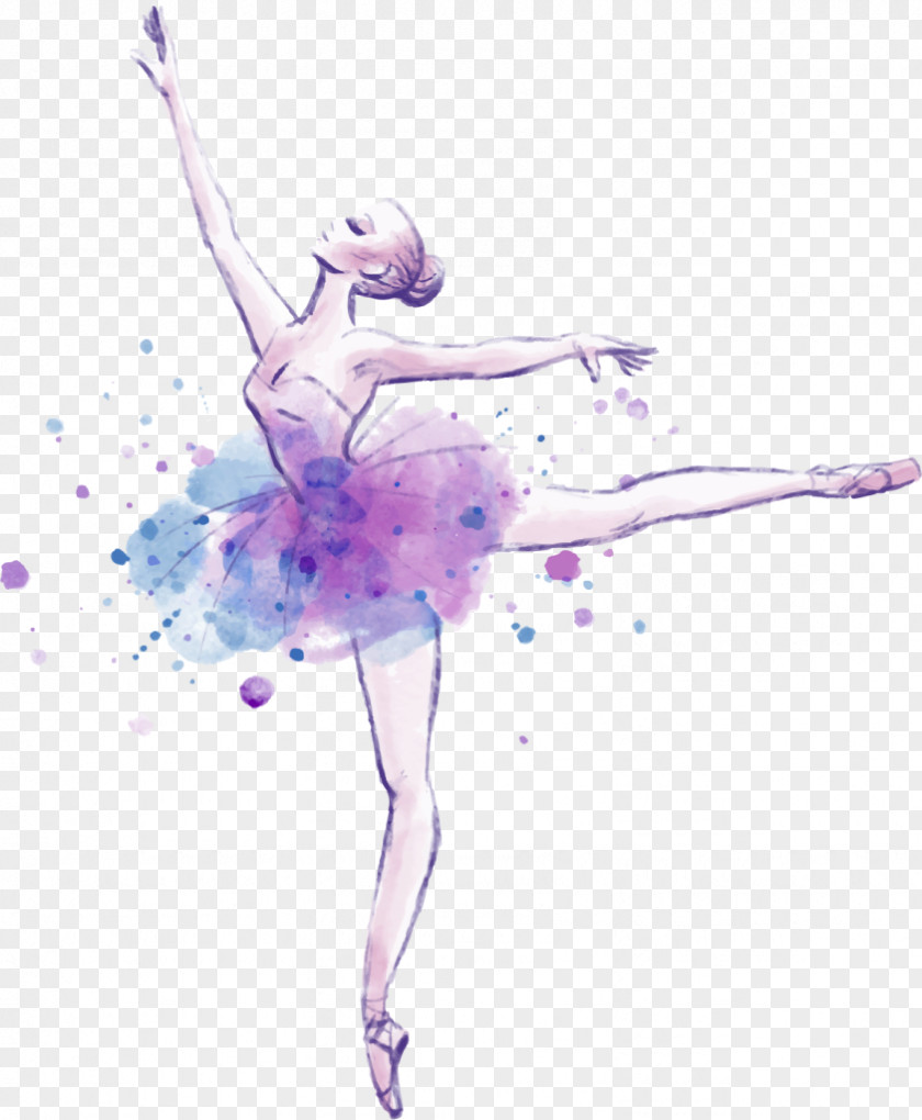 Ballet Dancer Drawing Watercolor Painting PNG