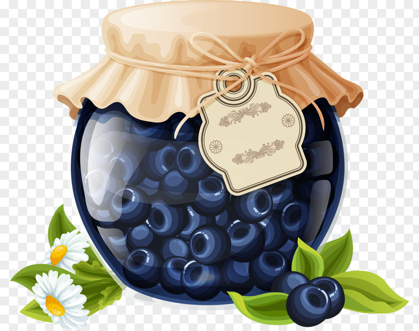 Blueberry Wine Gelatin Dessert Fruit Preserves BlackBerry Clip Art PNG