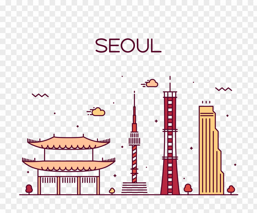 City Seoul Vector Graphics Stock Illustration Royalty-free PNG