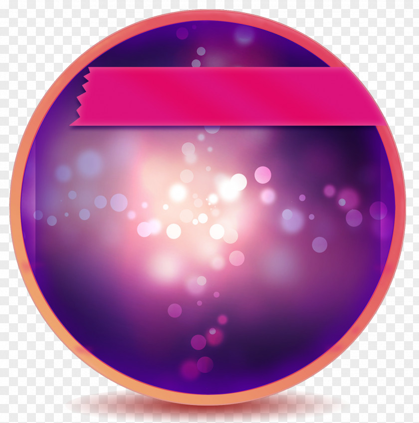 Purple Dream Circle Border Texture PNG