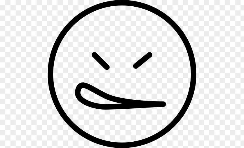 Smiley Line Art Happiness White PNG