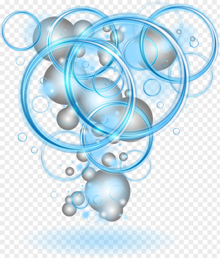 Vector Hand-painted Blue Circle Euclidean PNG