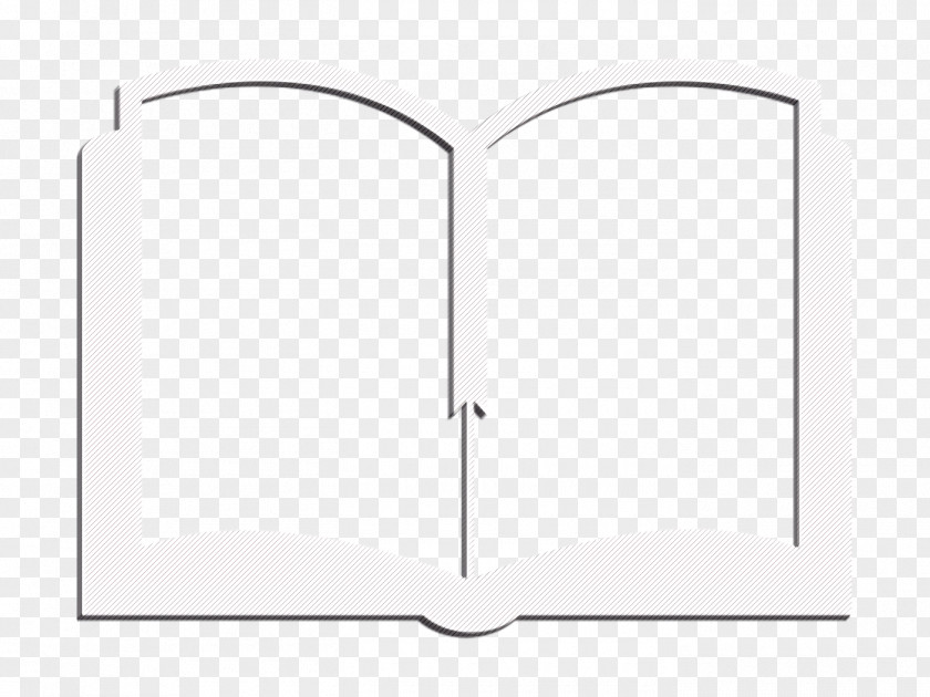 Book Icon Open Blank Pages Education PNG