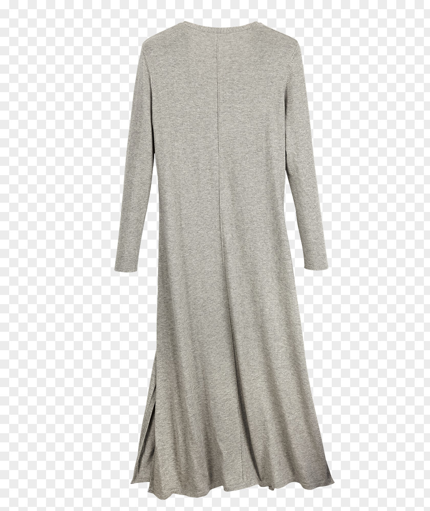 Dress Sleeve Neck Grey PNG