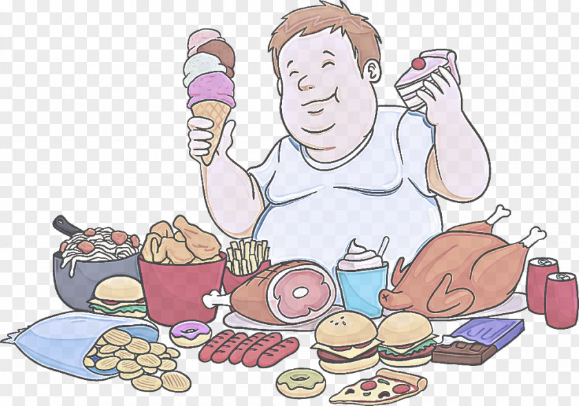 Sharing Cuisine Cartoon Junk Food Group Meal Clip Art PNG