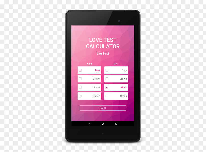 Android Love Calculator Prank Screenshot Handheld Devices PNG