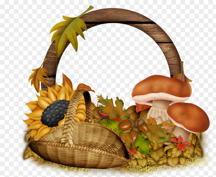 Autumn Frame Food Gift Baskets Woman Blog Drawing PNG