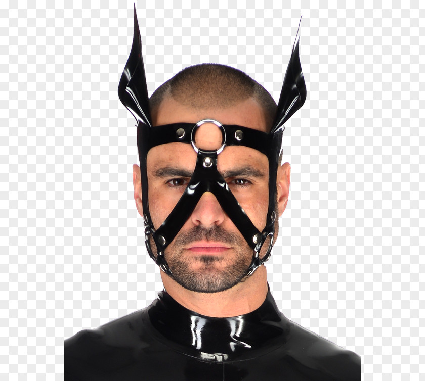 Harness Horse Head Chin Goggles Moustache Beard Character PNG