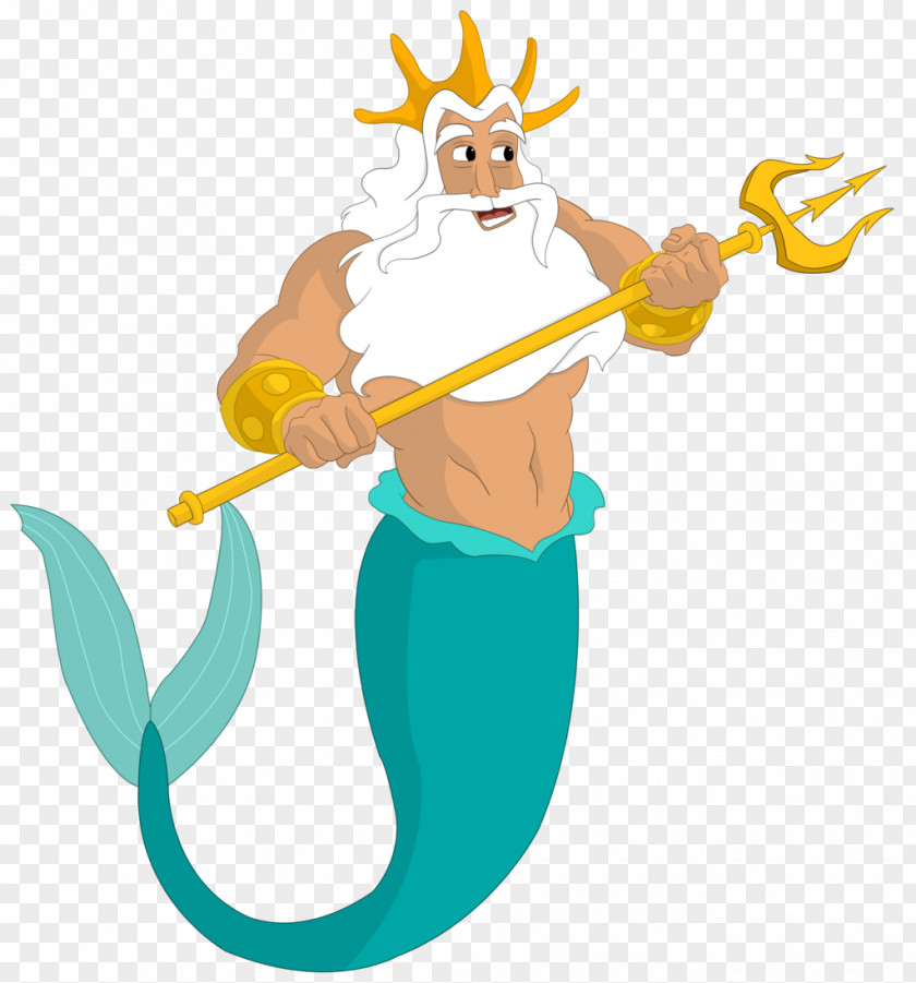 Mermaid King Triton Ariel The Little Poseidon PNG