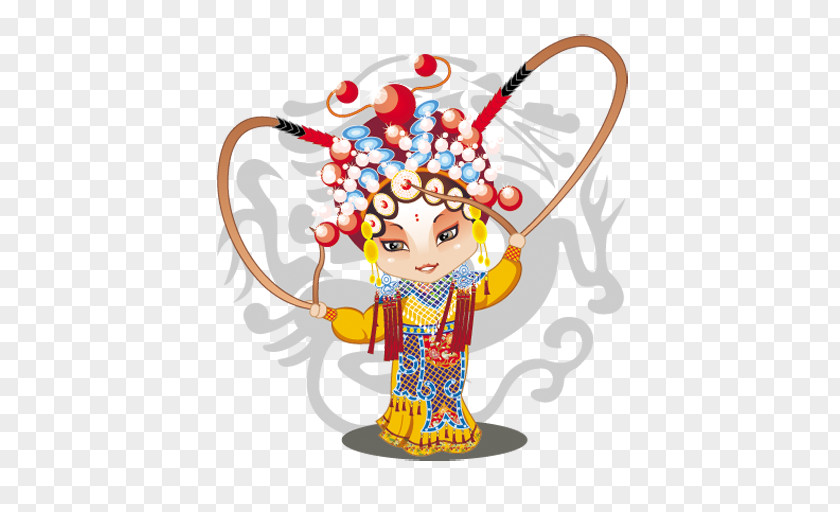 Peking Opera Cartoon PNG