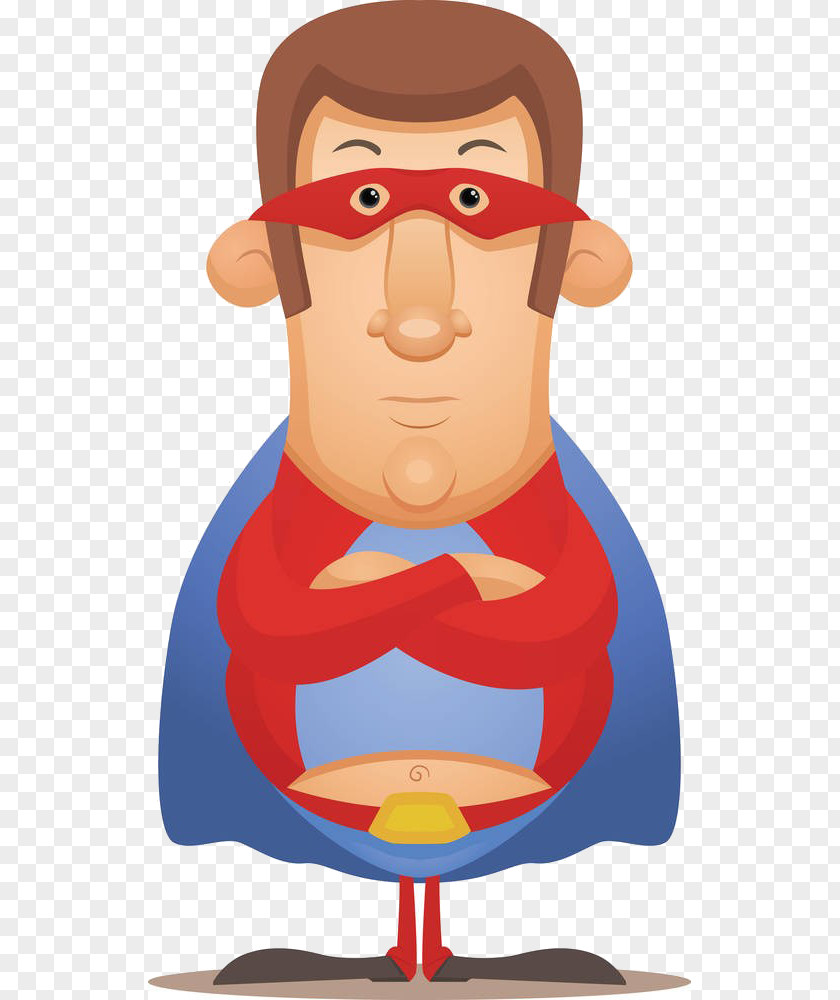 Cartoon Superman Material Clark Kent Superhero Illustration PNG