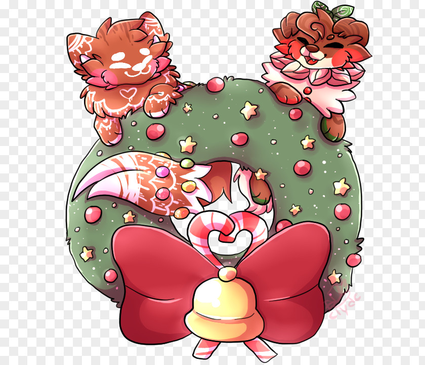 Flower Cartoon Christmas Ornament Character PNG