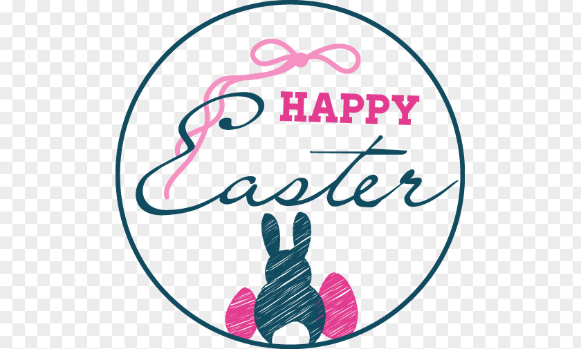 Fresh Easter Tag Vector Material Bunny Window Sticker PNG