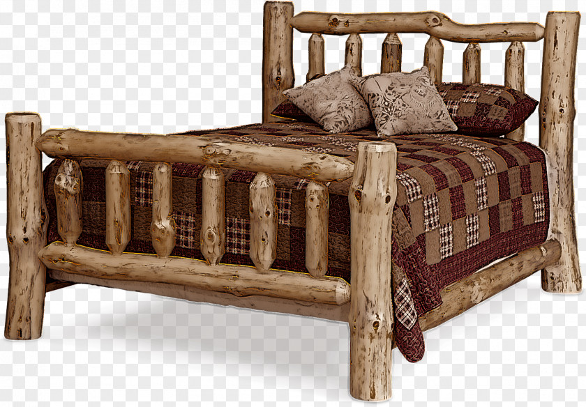 Furniture Bed Frame Wood Hardwood PNG