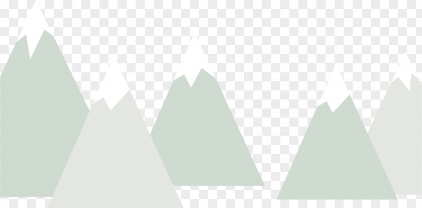 Simple Iceberg Triangle White Pattern PNG