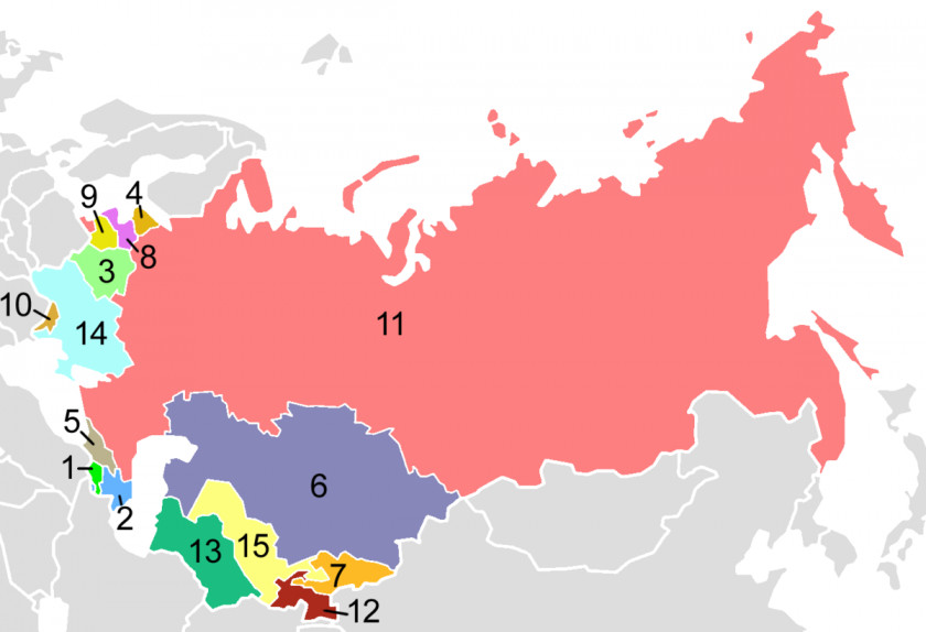 Soviet Union Russia Republics Of The Post-Soviet States Dissolution PNG