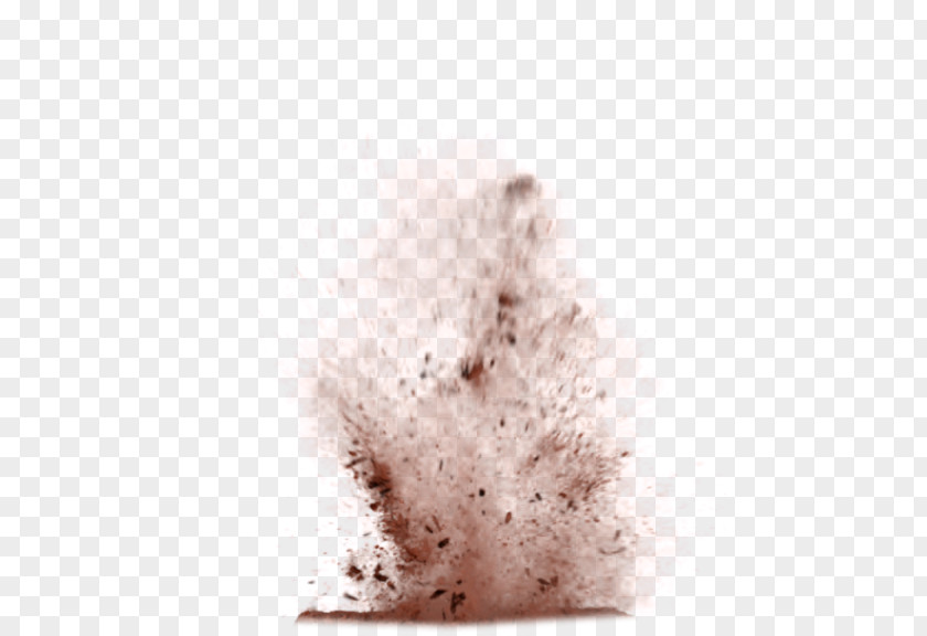 Brown Simple Explosion Dust Effect Element Pixel PNG