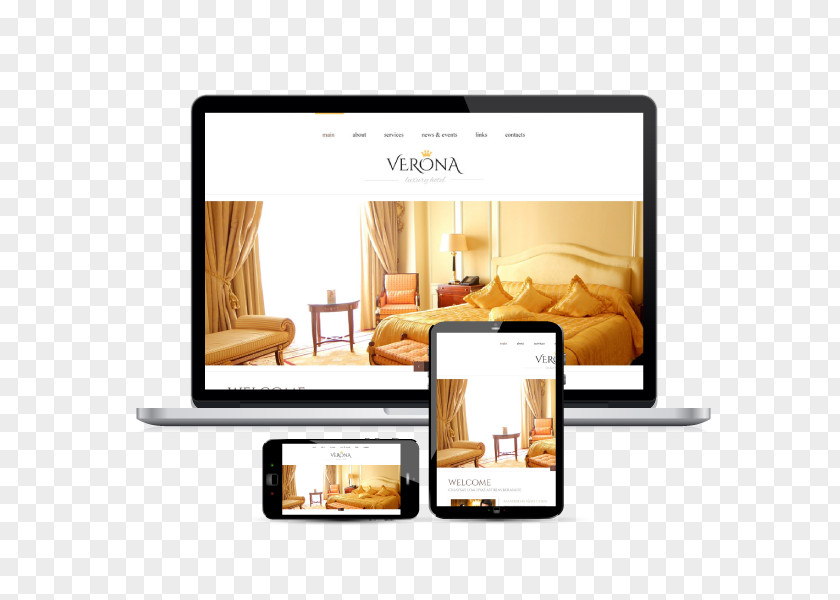 Web Design Responsive Template Page PNG