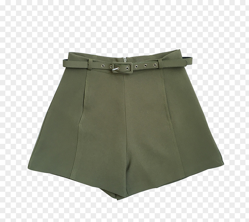 Army Green Shorts Trousers Suit PNG
