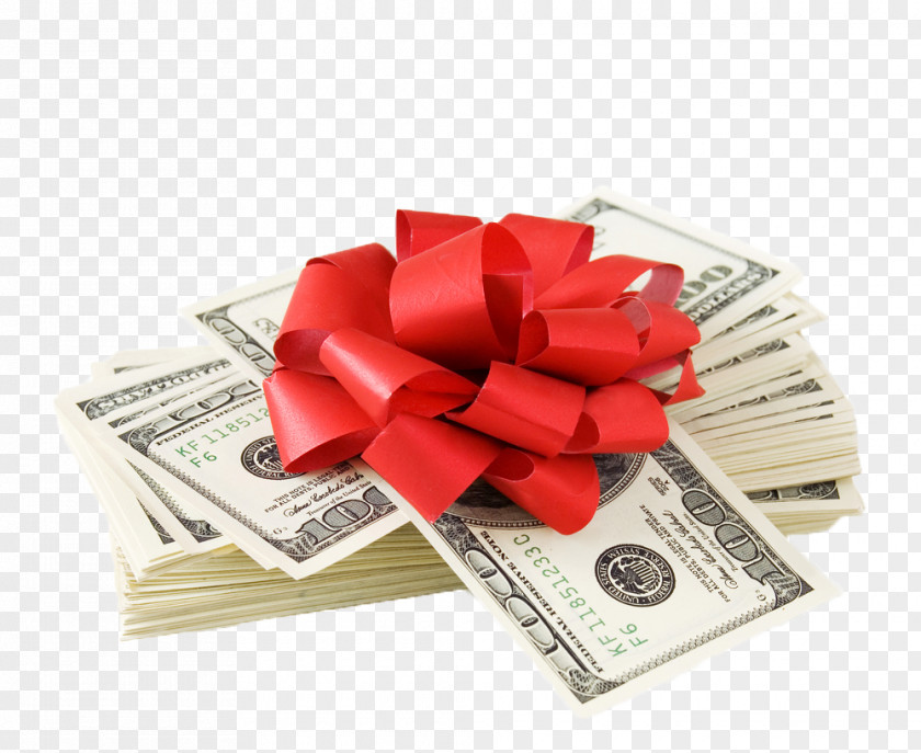 Bonus Gift Wrapping Money Foreign Exchange Market Christmas PNG