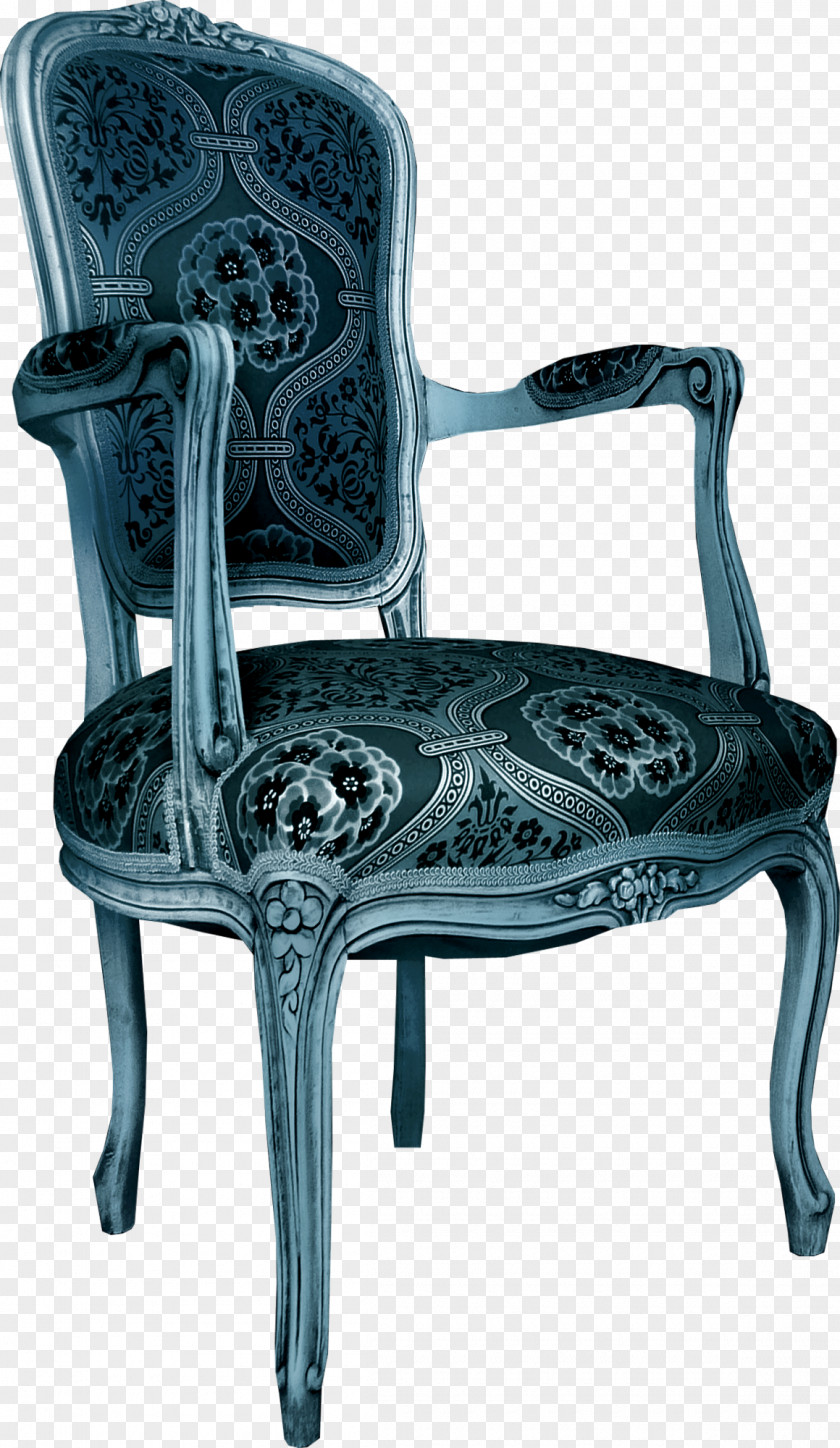 Chair Furniture Blue Couch PNG