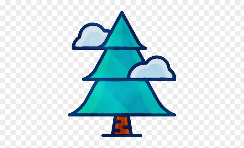 Electric Blue Christmas Decoration Tree PNG