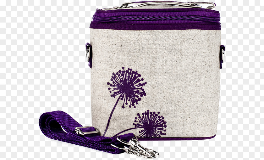 Purple Dandelion Thermal Bag Lunchbox Insulation Linen PNG