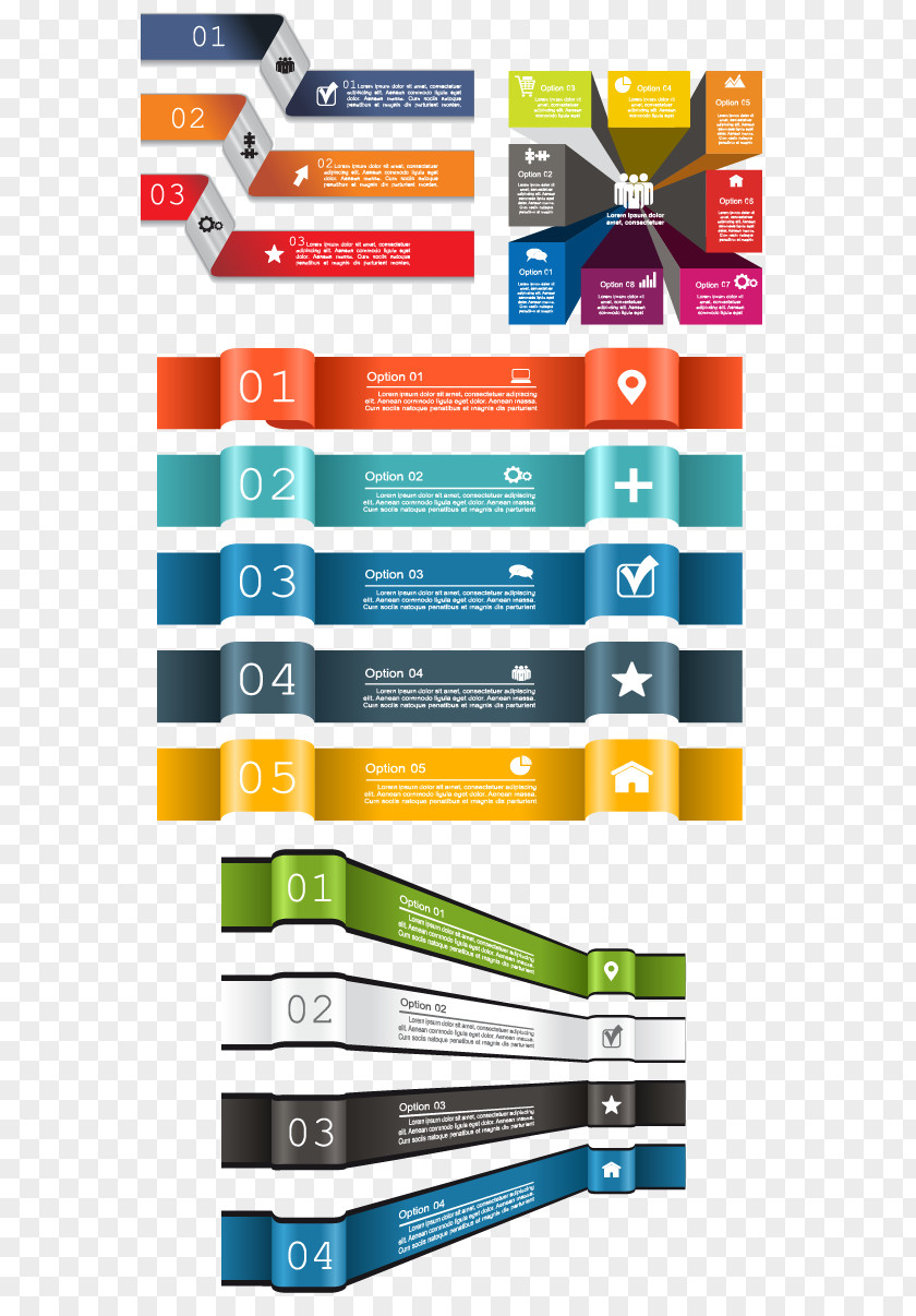 Creative Business Infographic Material Chart PNG