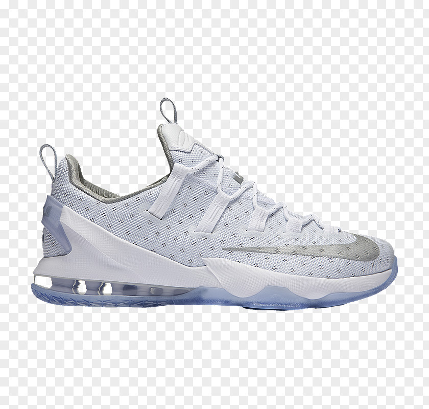 Silver Court Shoes Nike Air Force Sports Men's Lebron XIII Low Basketball Shoe PNG