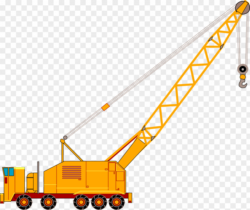 Crane Drawing Heavy Machinery Clip Art PNG