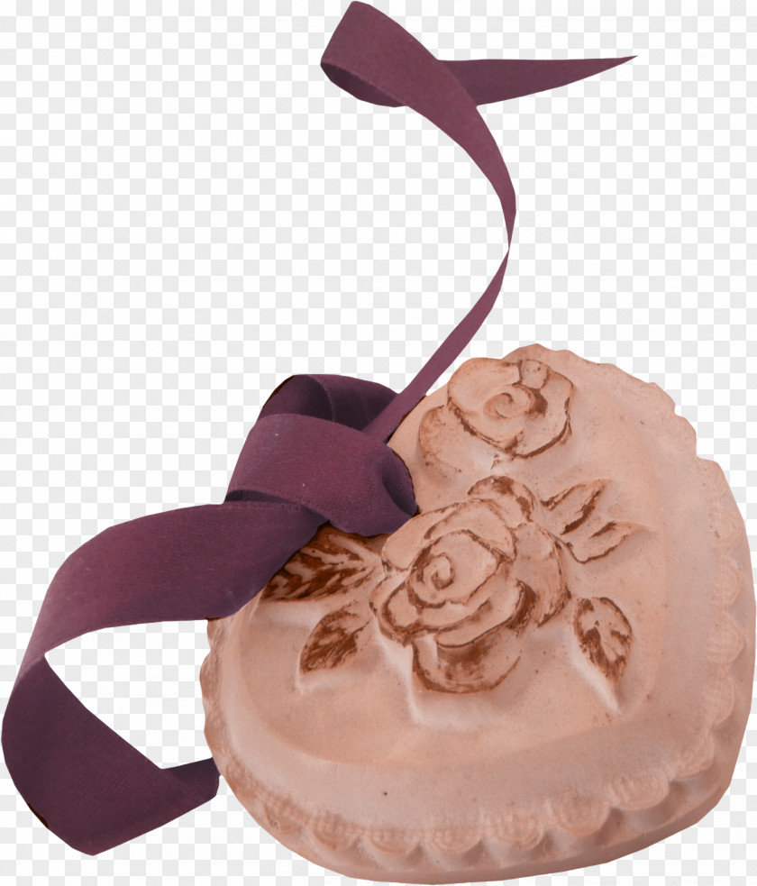 Decorative Ribbon Heart Cookies Napkin Chocolate PNG