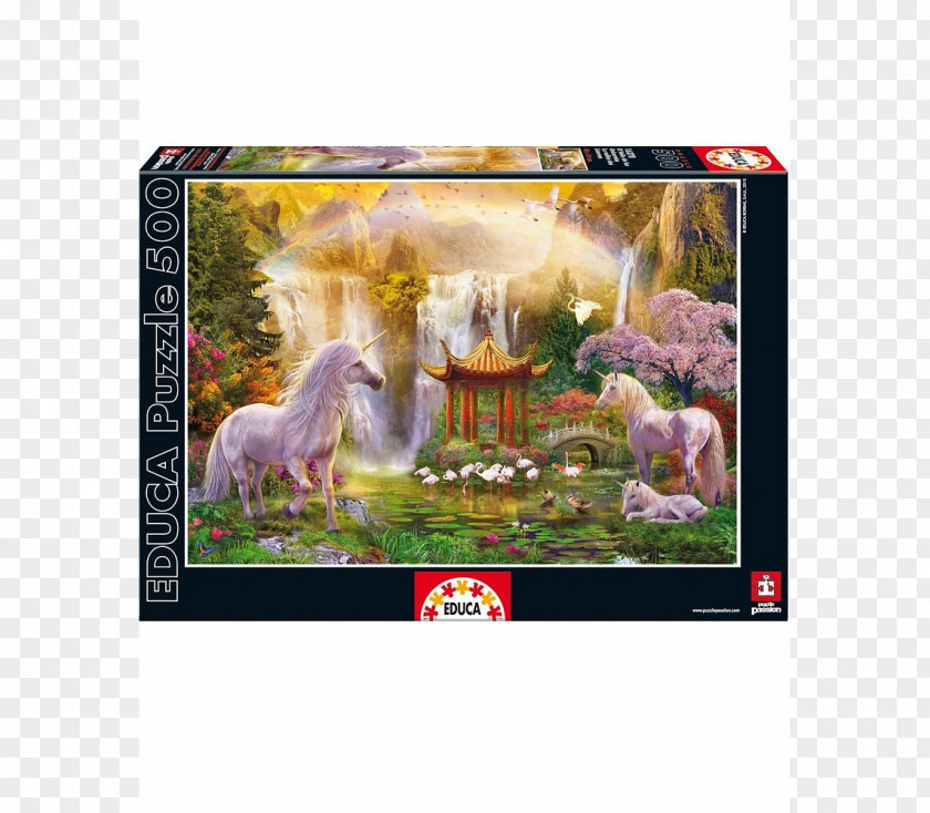 Unicorn Jigsaw Puzzles Educa Borràs Painting PNG
