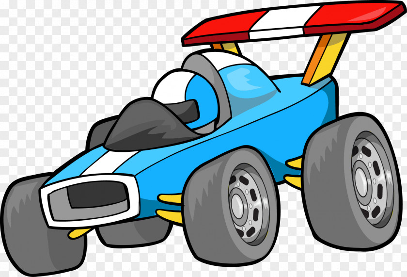 Vector Cartoon Car Auto Racing PNG