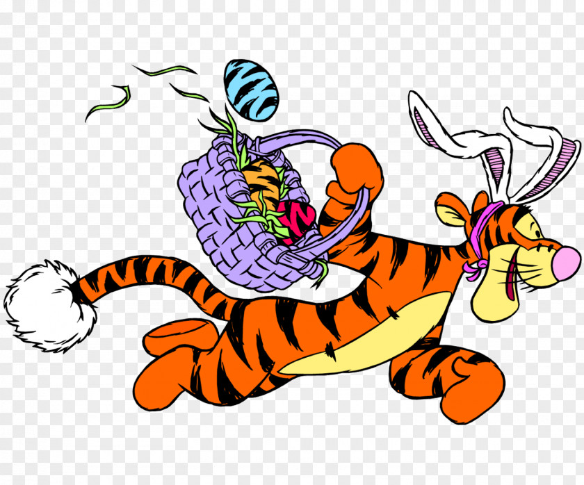 Winnie Pooh The Tigger Piglet Roo Easter Bunny PNG