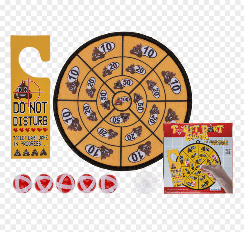 Do Not Disturb Emoji Flush Toilet Darts Ball Game PNG