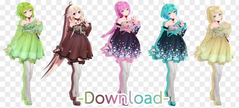 Hanbok Utau MikuMikuDance Vocaloid Hatsune Miku Megpoid PNG