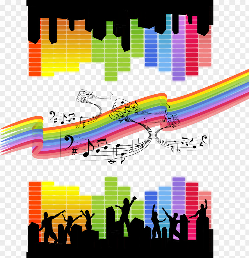 Music Dance Poster Disco PNG Disco, music notes clipart PNG
