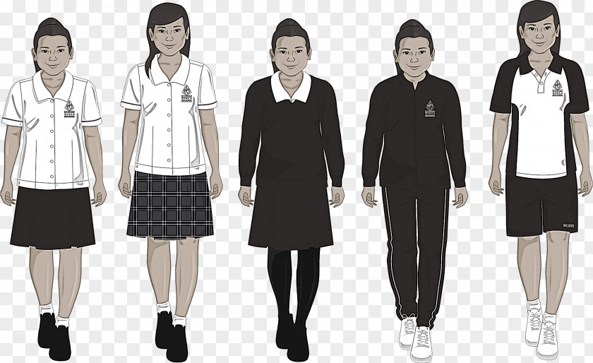 Team Style School Uniform PNG