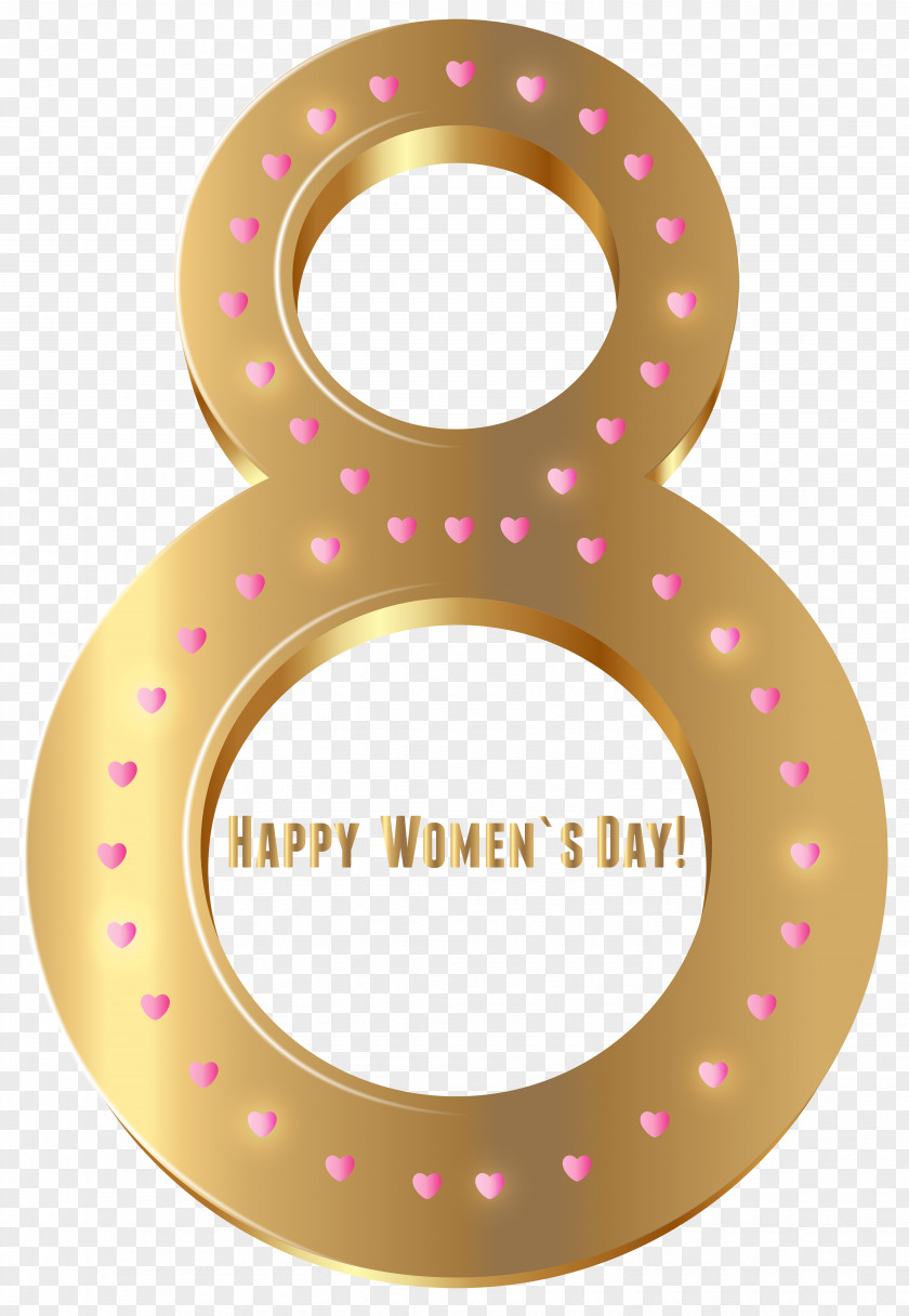 Women's Day Gold Transparent PNG Clip Art Image PNG