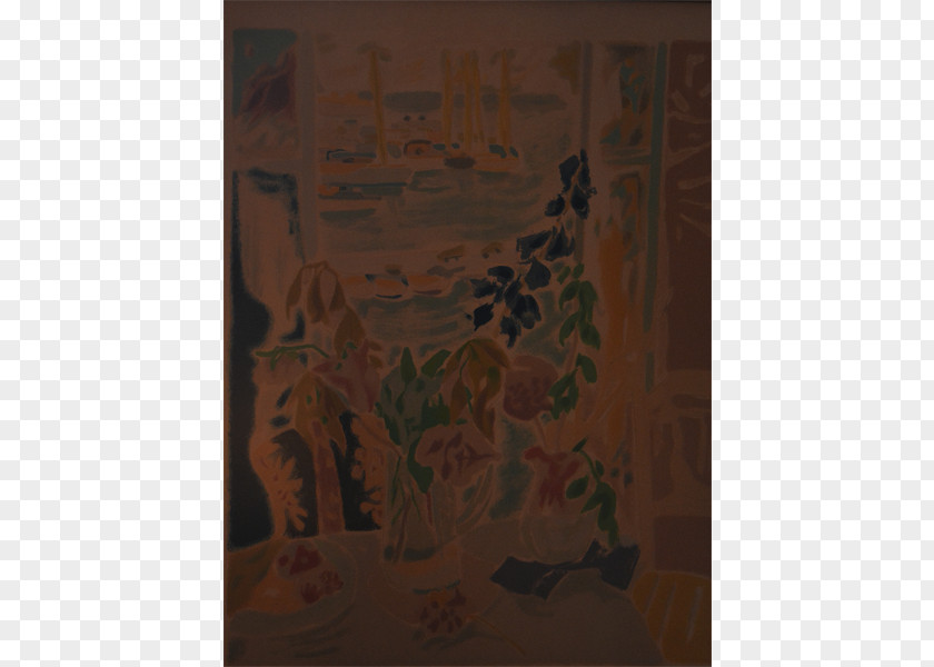 Auction Painting Modern Art Still Life Brown PNG