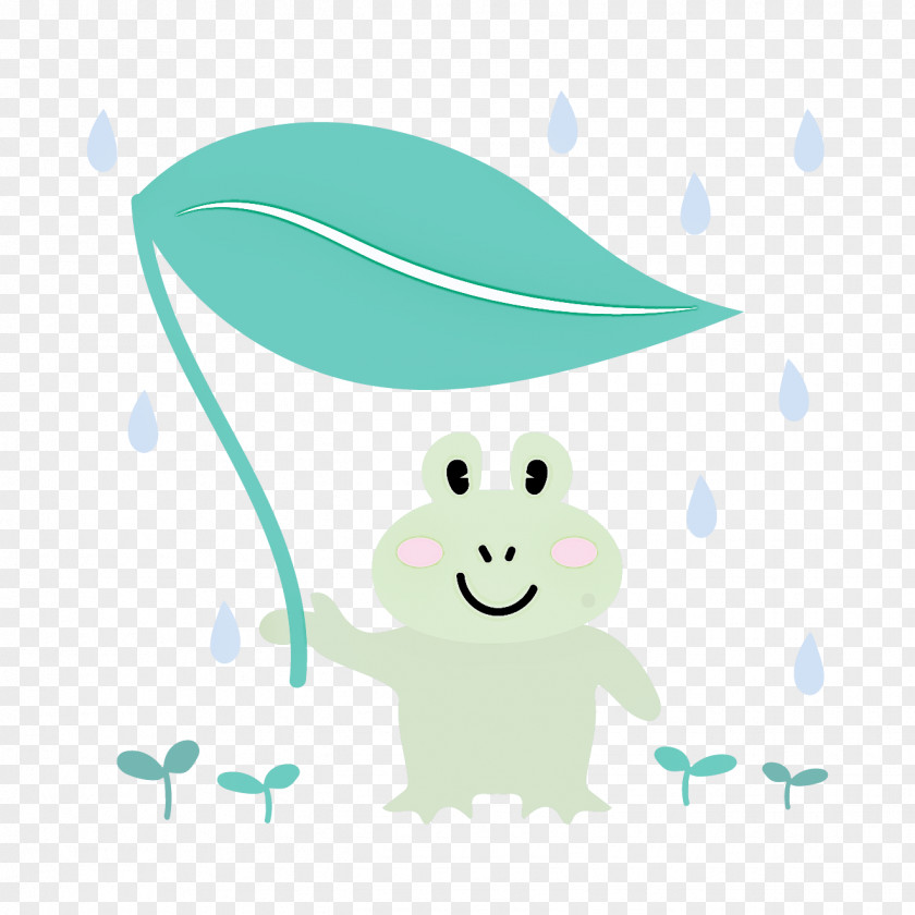 Green Cartoon Turquoise Line Smile PNG